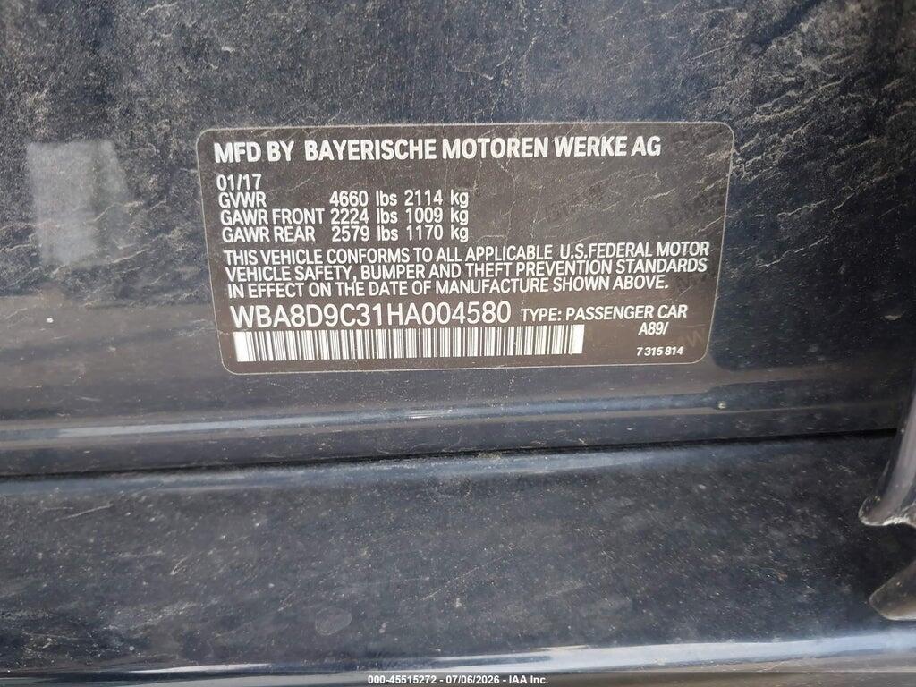 WBA8D9C31HA004580 2017 BMW 330I photo no. 9