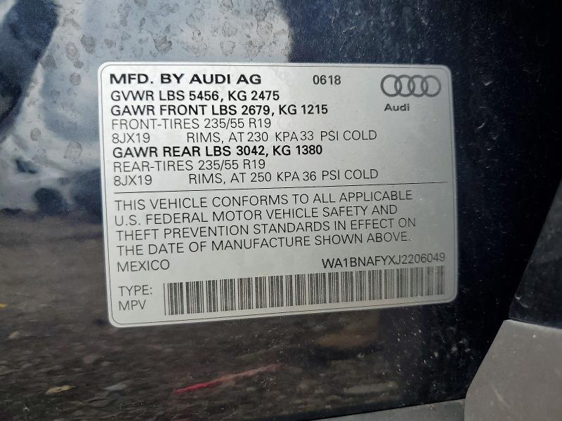 2018 AUDI Q5 PREMIUM PLUS — Фото 14 из 14