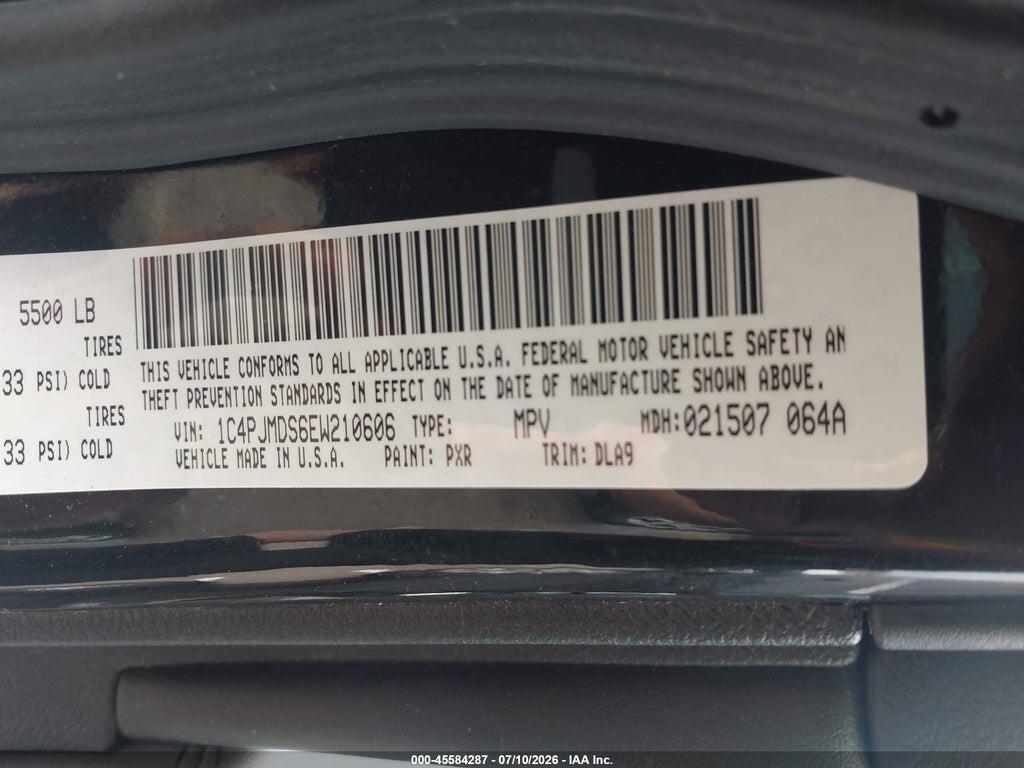 1C4PJMDS6EW210606 2014 JEEP CHEROKEE photo no. 9