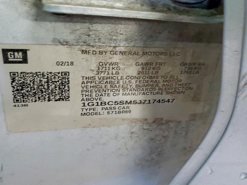 1G1BC5SM5J7174547 2018 CHEVROLET CRUZE photo no. 12