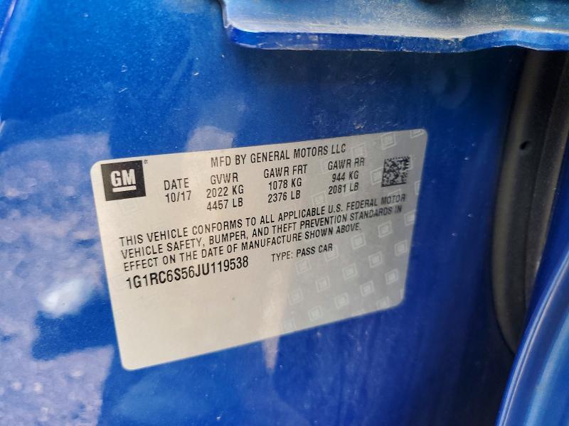 1G1RC6S56JU119538 2018 CHEVROLET VOLT photo no. 12