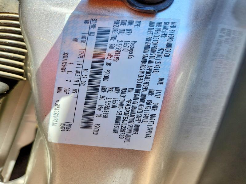 1FADP3FE4JL229739 2018 FORD FOCUS photo no. 12