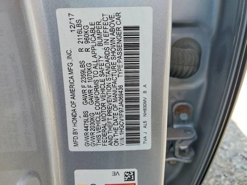 2018 HONDA ACCORD TOURING — Фото 12 из 12