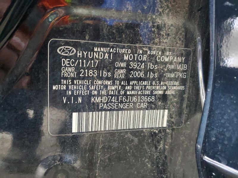 2018 HYUNDAI ELANTRA SE — Фото 12 из 12