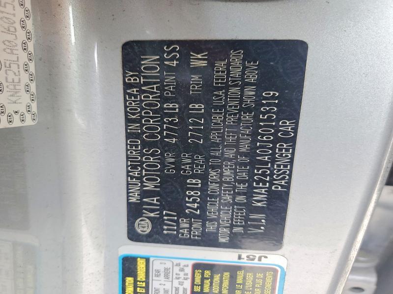 KNAE25LA0J6015319 2018 KIA STINGER photo no. 12