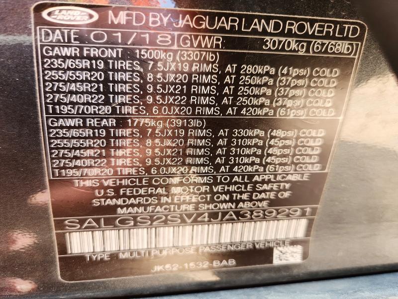 2018 LAND ROVER RANGE ROVER HSE — Фото 13 из 13