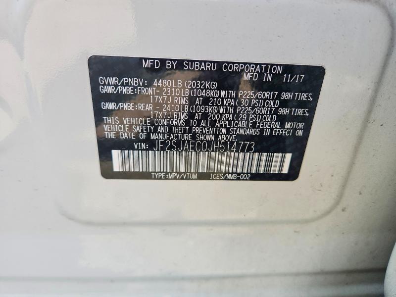 2018 SUBARU FORESTER 2.5I PREMIUM — Фото 13 из 13