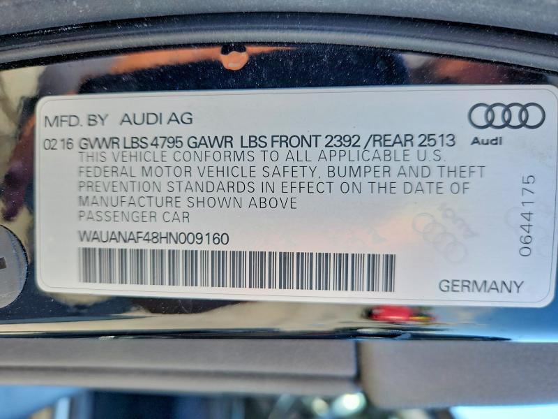 2017 AUDI A4 PREMIUM — Фото 12 из 12
