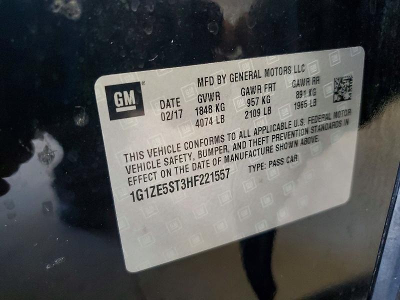 1G1ZE5ST3HF221557 2017 CHEVROLET MALIBU photo no. 12