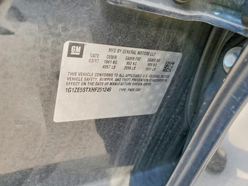 1G1ZE5STXHF251249 2017 CHEVROLET MALIBU photo no. 12