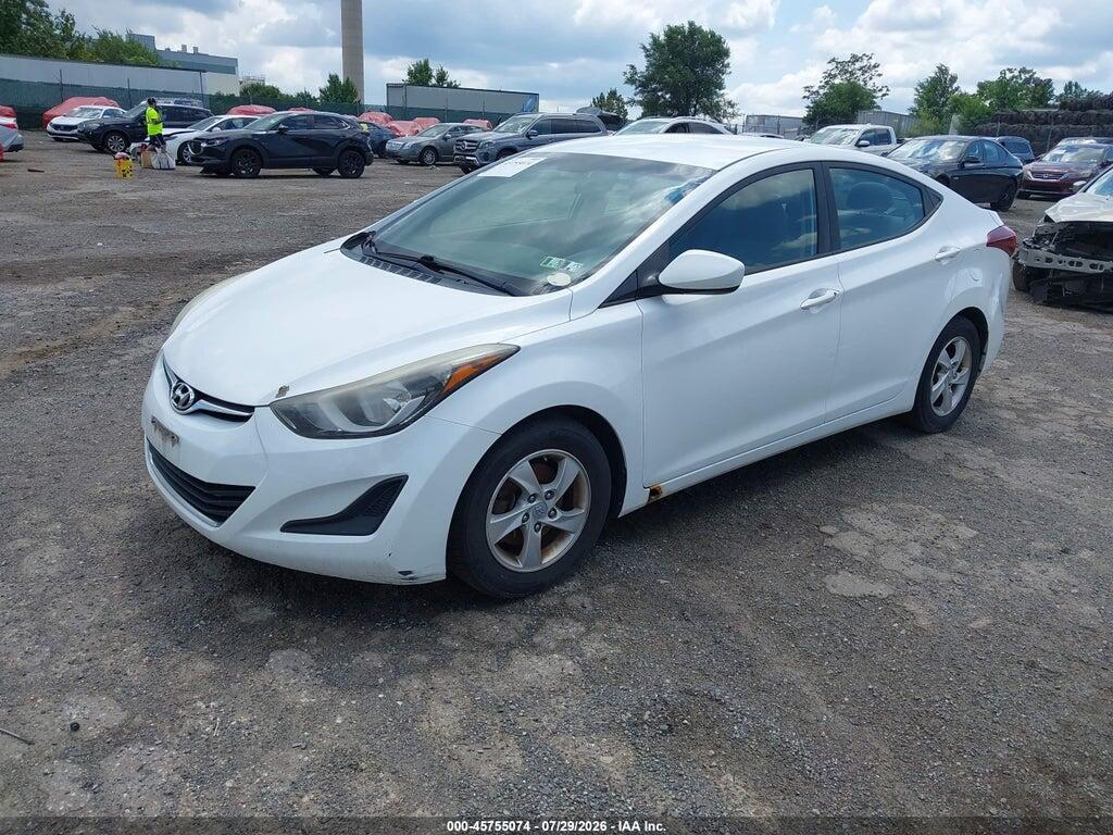5NPDH4AE1EH486095 2014 HYUNDAI ELANTRA photo no. 2