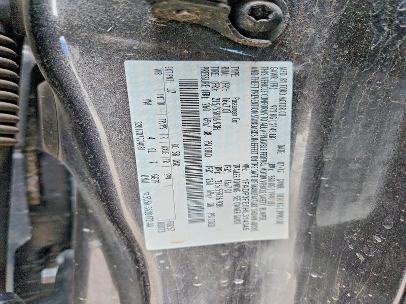 1FADP3FE0HL314345 2017 FORD FOCUS photo no. 12