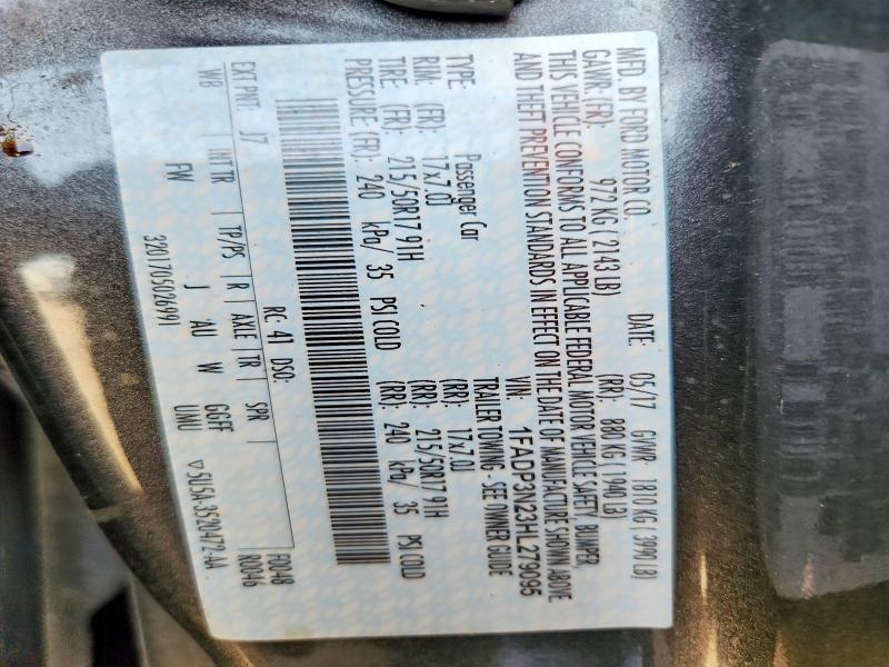 1FADP3N23HL279095 2017 FORD FOCUS photo no. 12