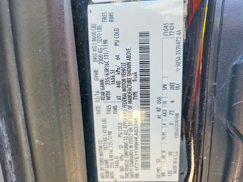 1FTYE1YM9HKA53345 2017 FORD TRANSIT photo no. 12