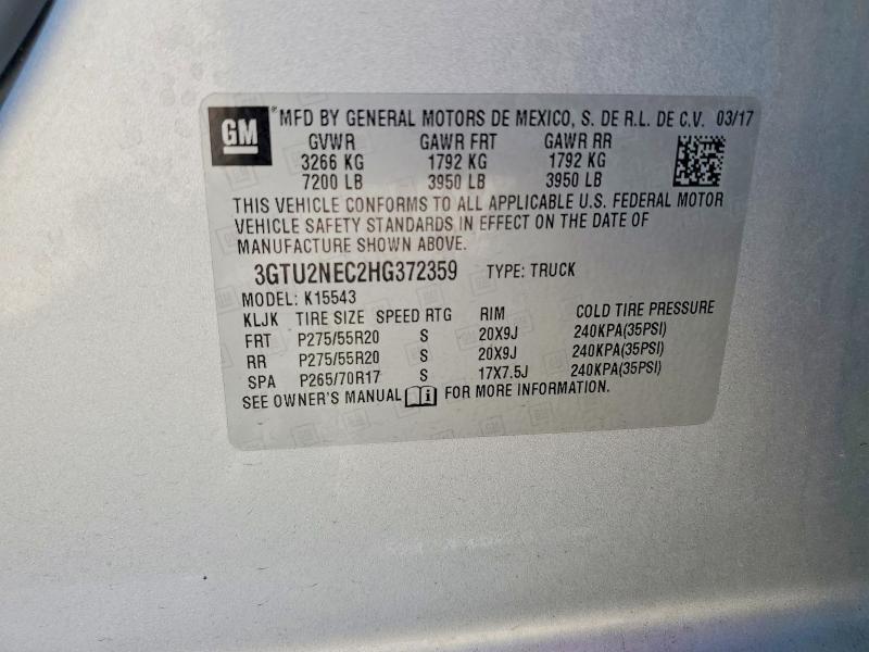 2017 GMC SIERRA K1500 SLT — Фото 12 из 12