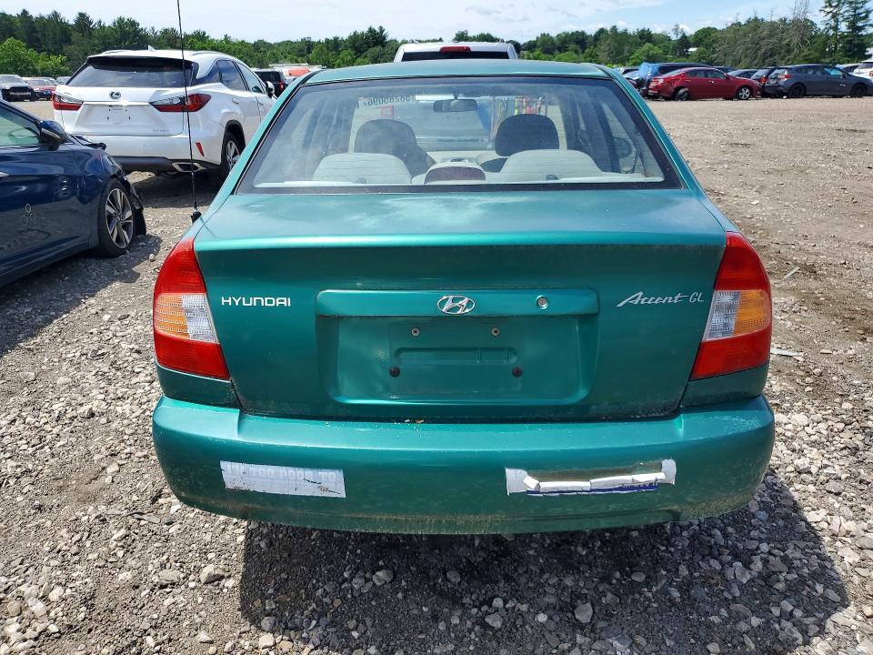 2001 HYUNDAI ACCENT GL — Фото 6 из 12