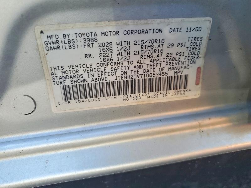 2001 TOYOTA RAV4 BASE — Фото 13 из 13