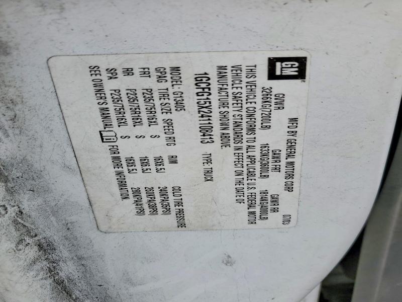 1GCFG15X241108413 2004 CHEVROLET EXPRESS 1500 photo no. 12
