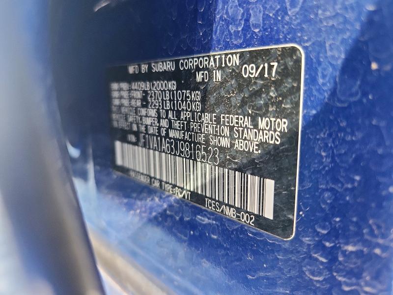 2018 SUBARU WRX — Фото 12 из 12