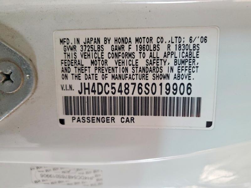 JH4DC54876S019906 2006 ACURA RSX photo no. 12