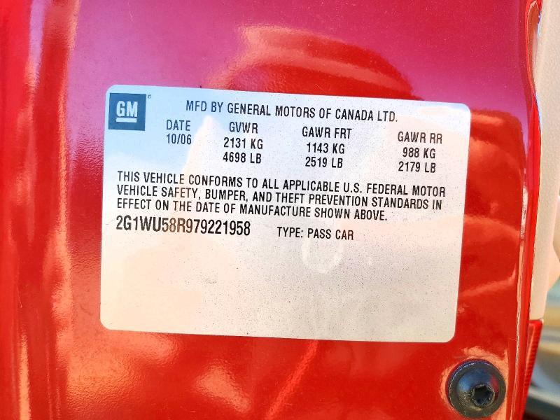 2007 CHEVROLET IMPALA LTZ — Фото 13 из 13