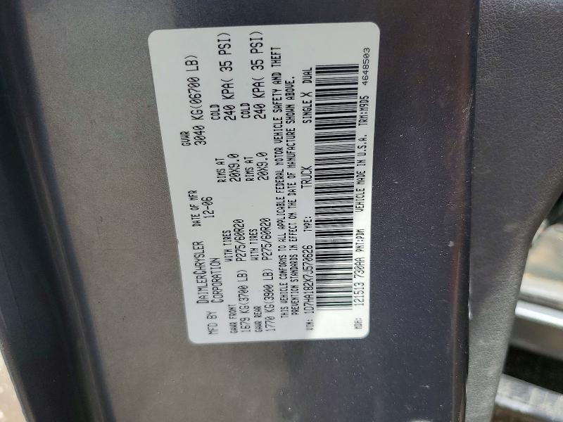1D7HA182X7J570626 2007 DODGE RAM 1500 photo no. 12