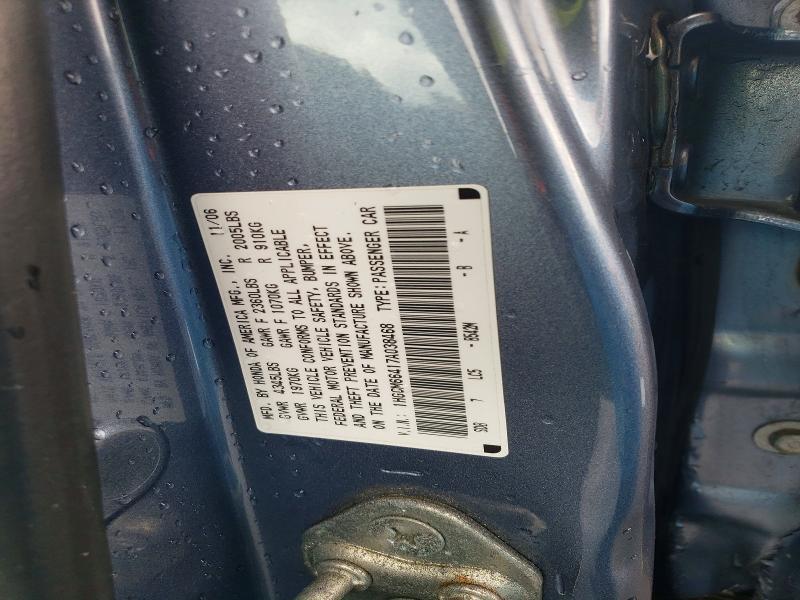 1HGCM66417A038468 2007 HONDA ACCORD photo no. 12