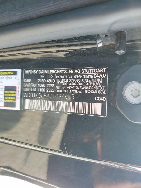 2007 MERCEDES-BENZ CLK 350 — Фото 12 из 12