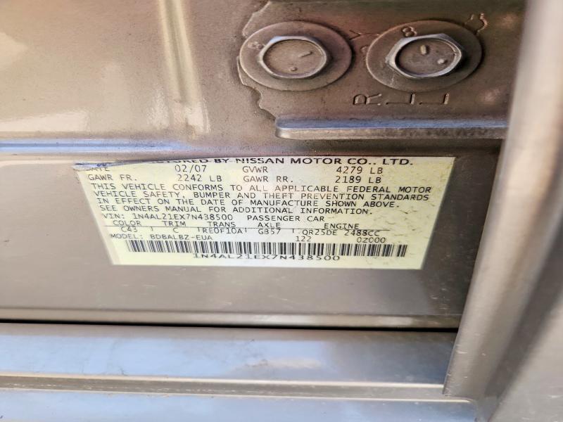 2007 NISSAN ALTIMA 2.5 — Фото 12 из 12