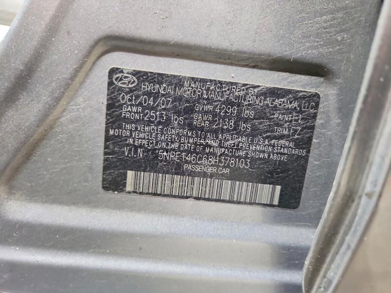 2008 HYUNDAI SONATA GLS — Фото 12 из 12
