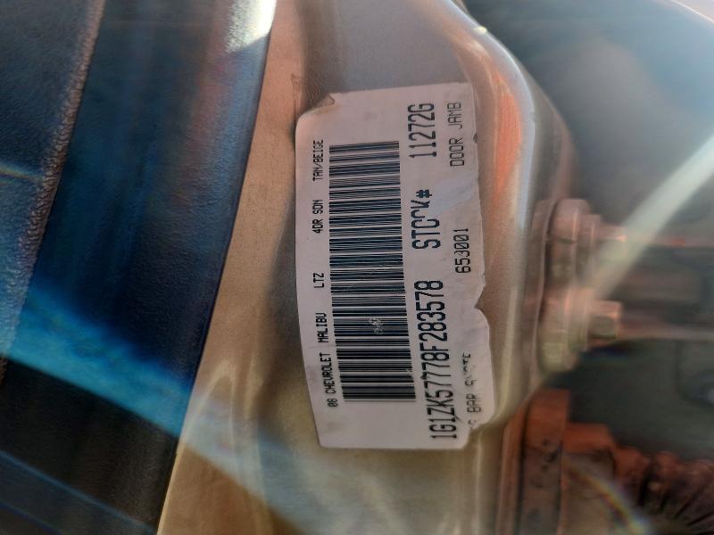 1G1ZK57778F283578 2008 CHEVROLET MALIBU photo no. 12