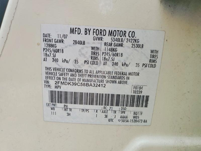 2008 FORD EDGE LIMITED — Фото 12 из 12
