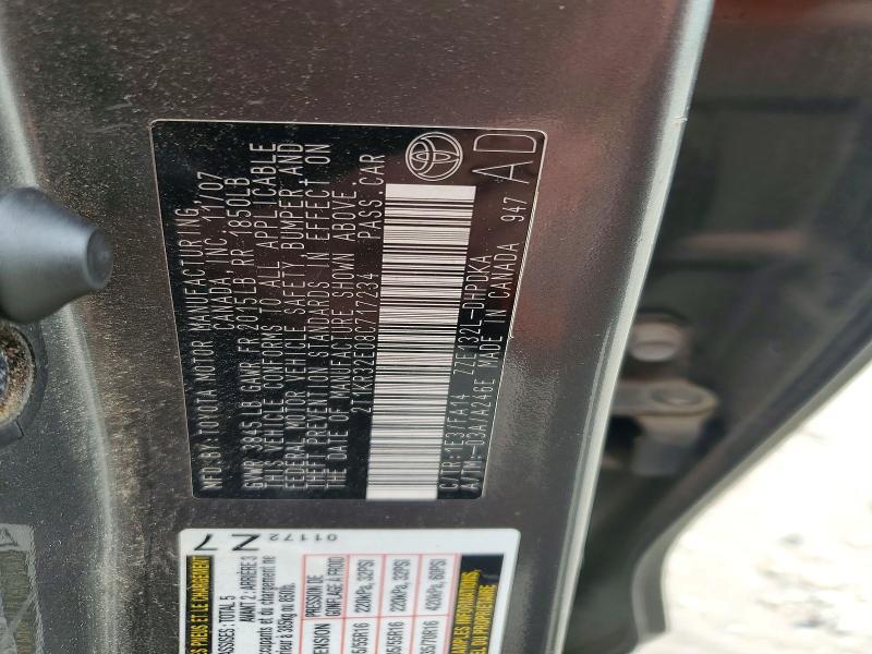 2T1KR32E08C717234 2008 TOYOTA MATRIX photo no. 12