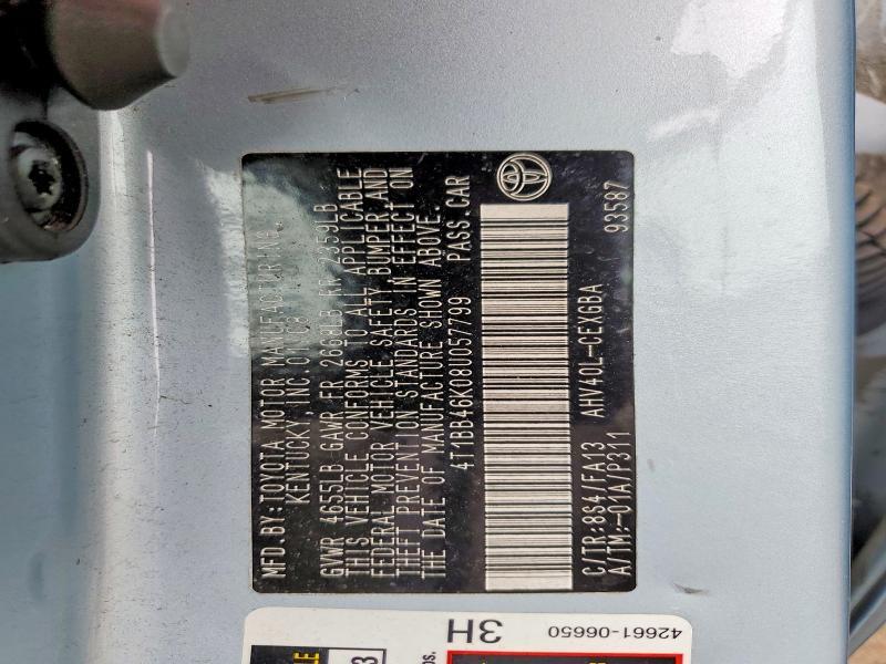 2008 TOYOTA CAMRY HYBRID — Фото 12 из 12