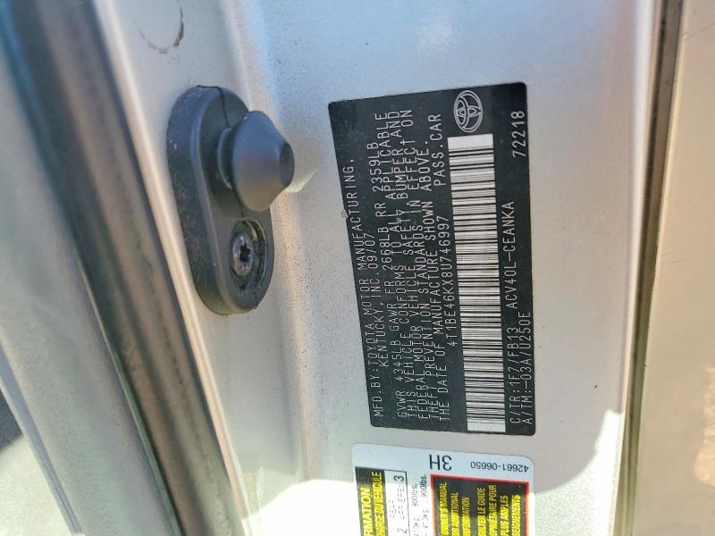 2008 TOYOTA CAMRY — Фото 13 из 13