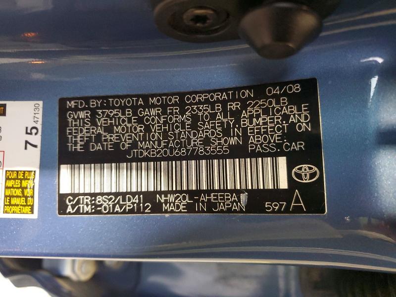 2008 TOYOTA PRIUS BASE — Фото 12 из 12