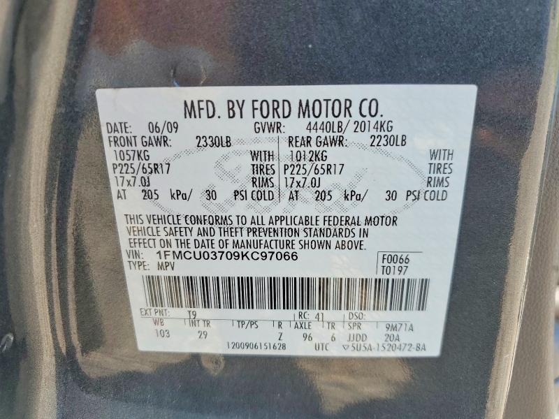 2009 FORD ESCAPE XLT — Фото 13 из 13