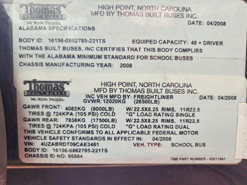 2009 THOMAS SAF-T-LINER C2 - SCHOOL BUS — Фото 10 из 10