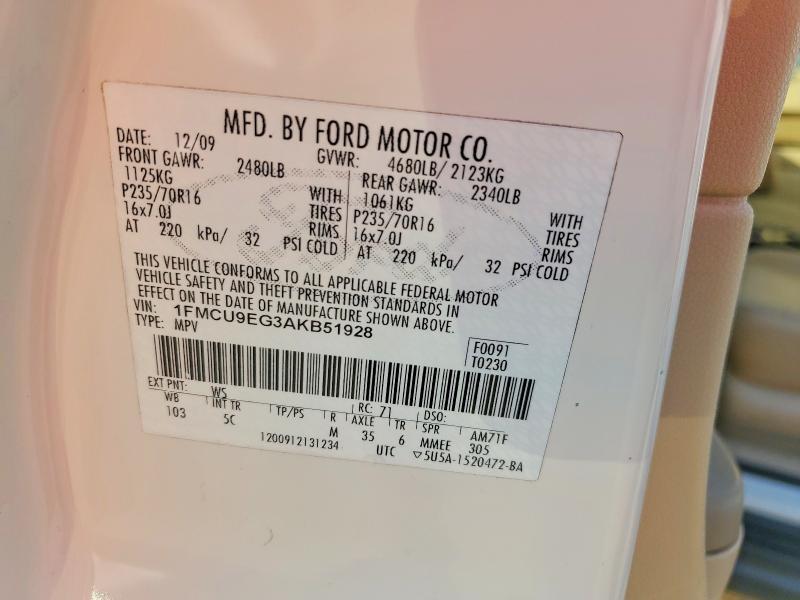 2010 FORD ESCAPE LIMITED — Фото 13 из 13