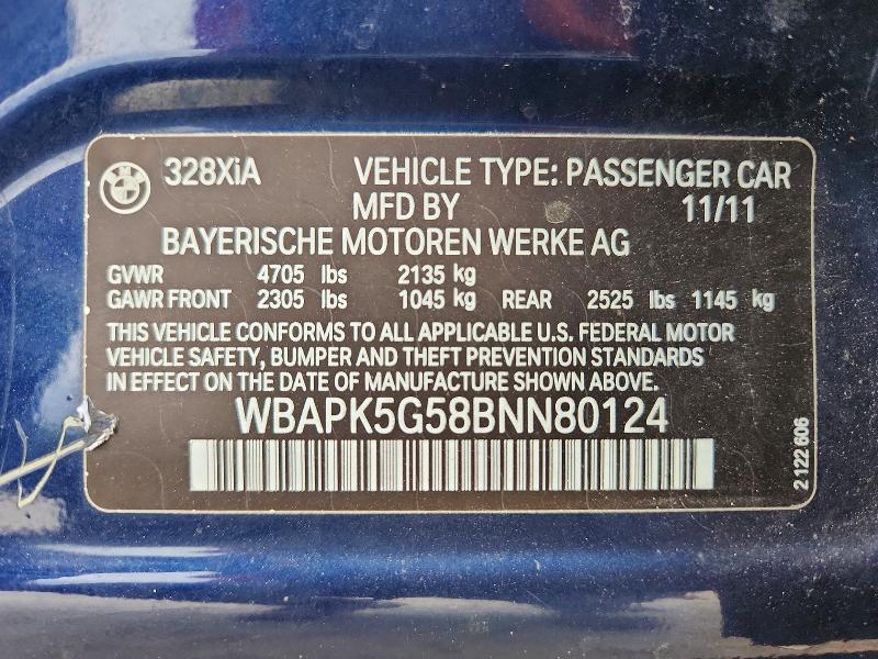 2011 BMW 328 XI SULEV — Фото 12 из 12