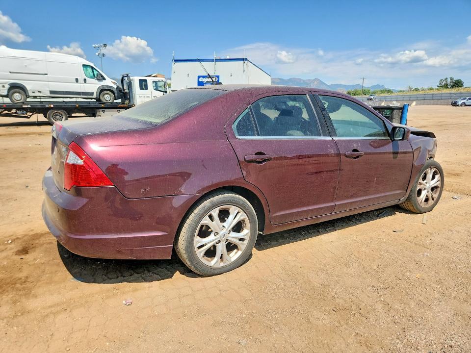 3FAHP0HA3CR378187 2012 FORD FUSION photo no. 3