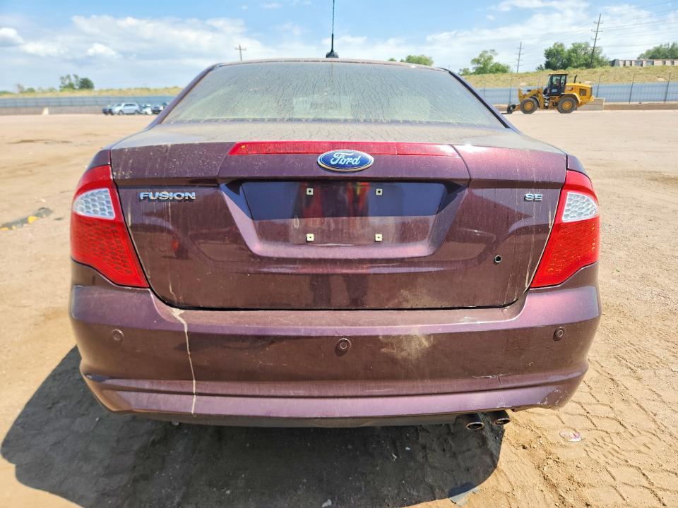 3FAHP0HA3CR378187 2012 FORD FUSION photo no. 6