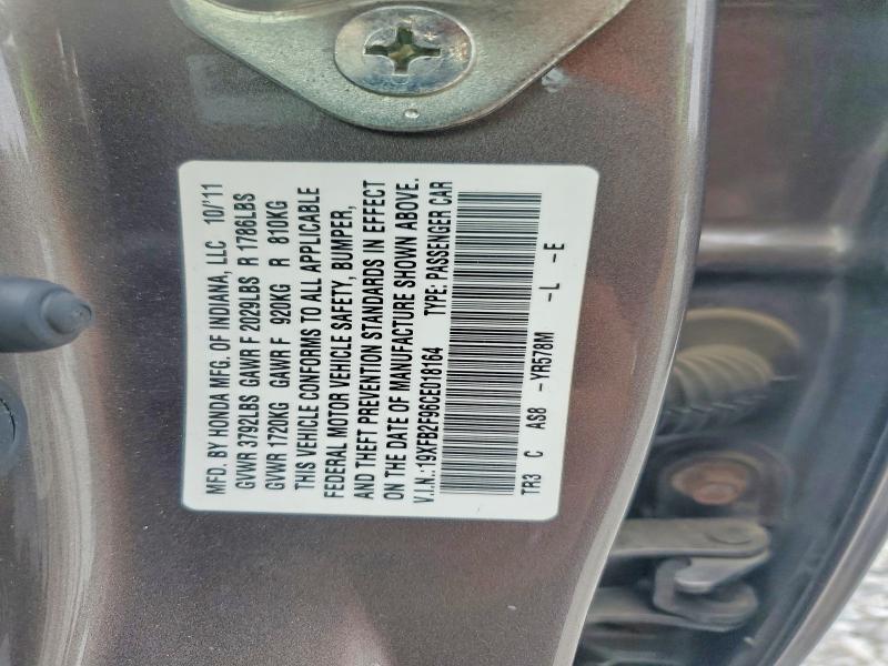 19XFB2F96CE018164 2012 HONDA CIVIC photo no. 12