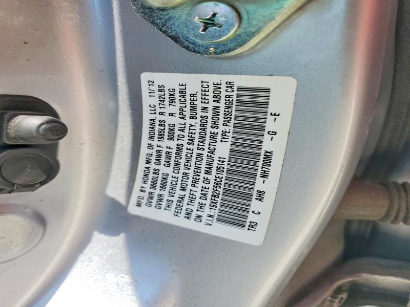 19XFB2F56CE105141 2012 HONDA CIVIC photo no. 12