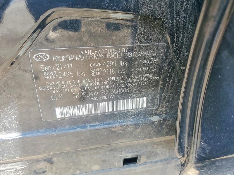 2012 HYUNDAI SONATA GLS — Фото 12 из 12