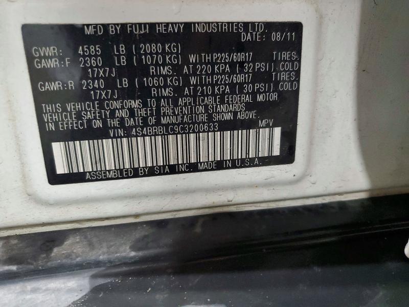 2012 SUBARU OUTBACK 2.5I LIMITED — Фото 12 из 12