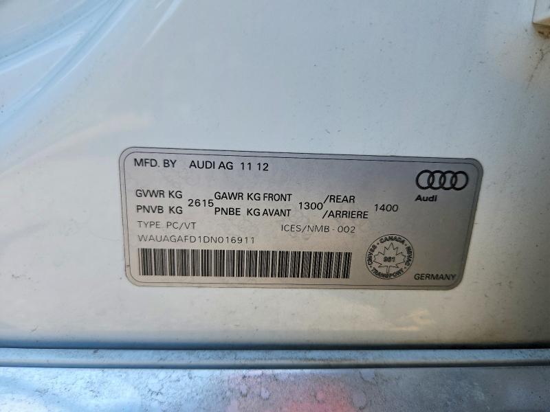 2013 AUDI A8 QUATTRO — Фото 13 из 13
