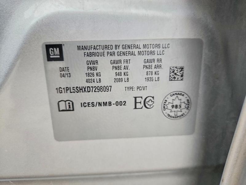1G1PL5SHXD7298097 2013 CHEVROLET CRUZE photo no. 12