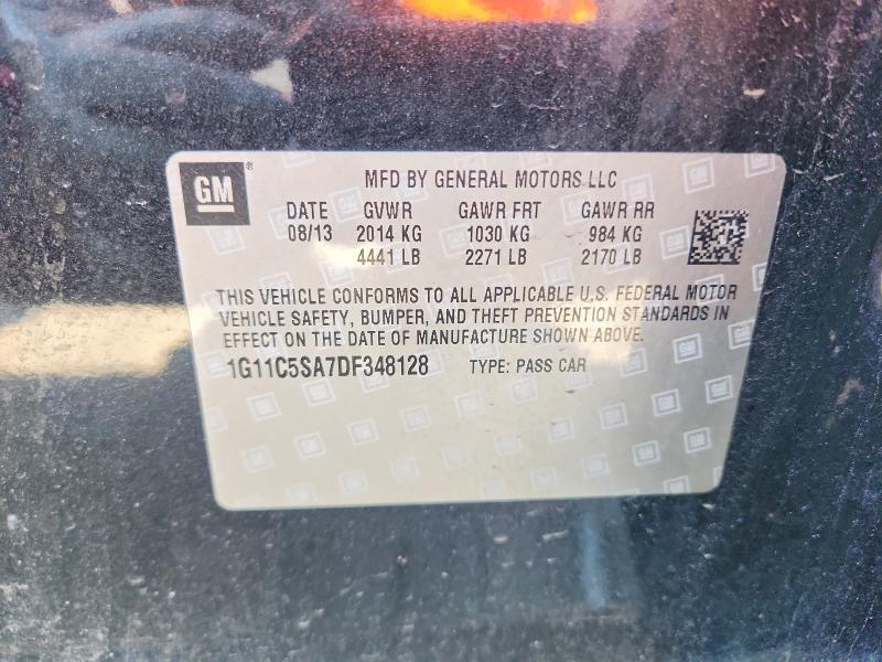2013 CHEVROLET MALIBU 1LT — Фото 12 из 12