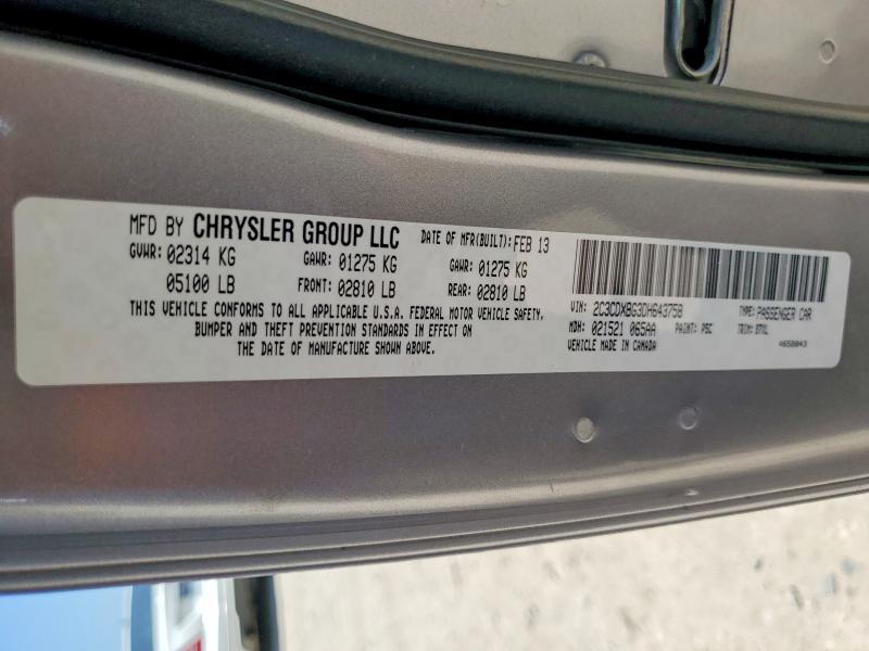 2C3CDXBG3DH643758 2013 DODGE CHARGER photo no. 12